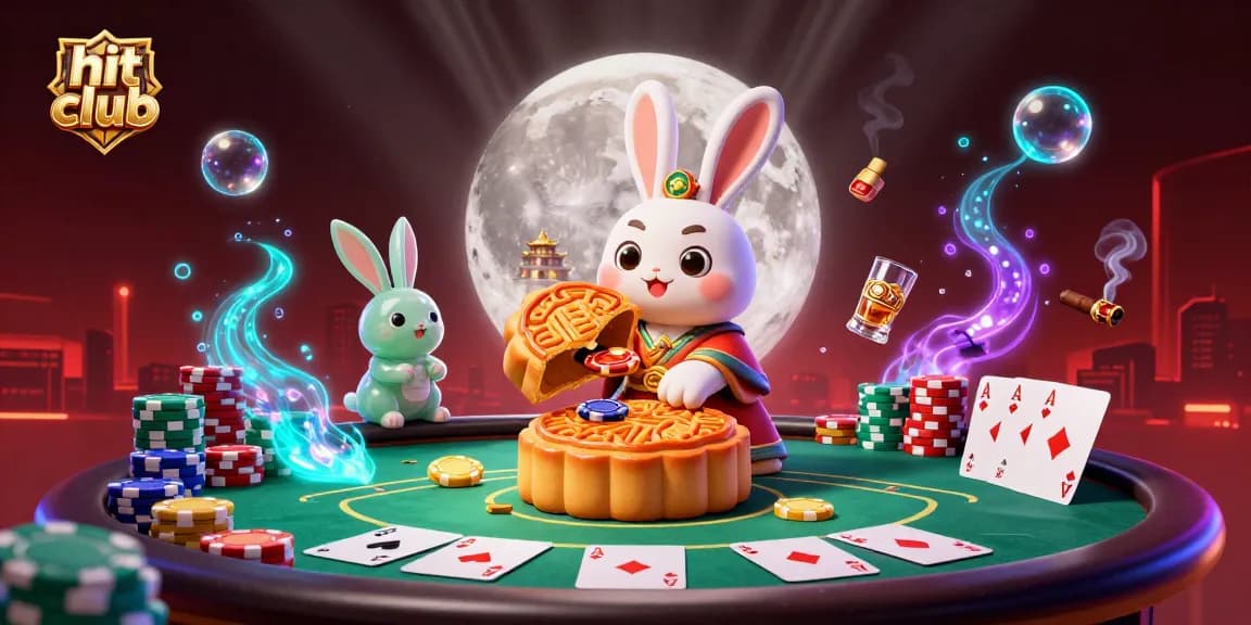 Engage in the hit club experience with thematic poker elements and vibrant casino graphics.